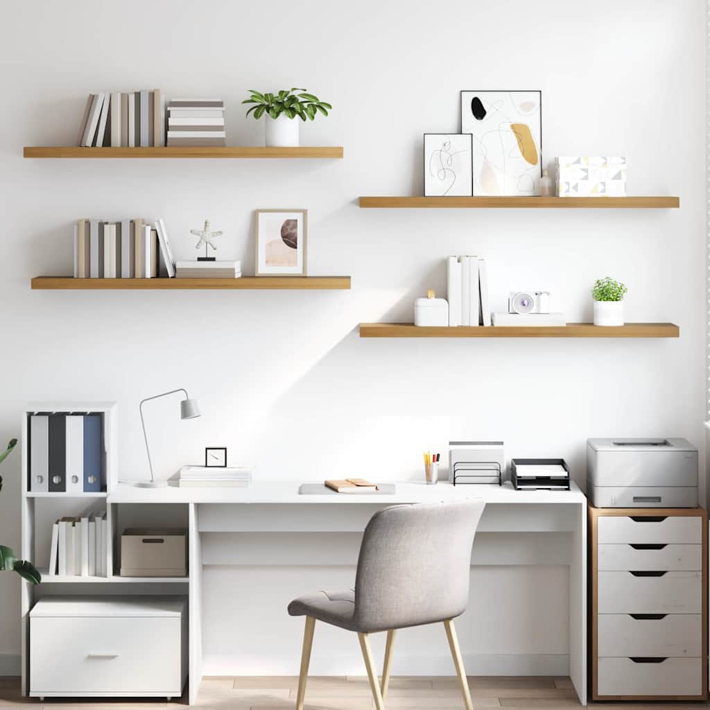 Wandregal 4 pcs Braun 120 x 23,5 x 4 cm Holzwerkstoff