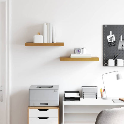 Wandregal Wandmontiert 2 pcs Beige 50 x 23 x 4 cm Holzwerkstoff