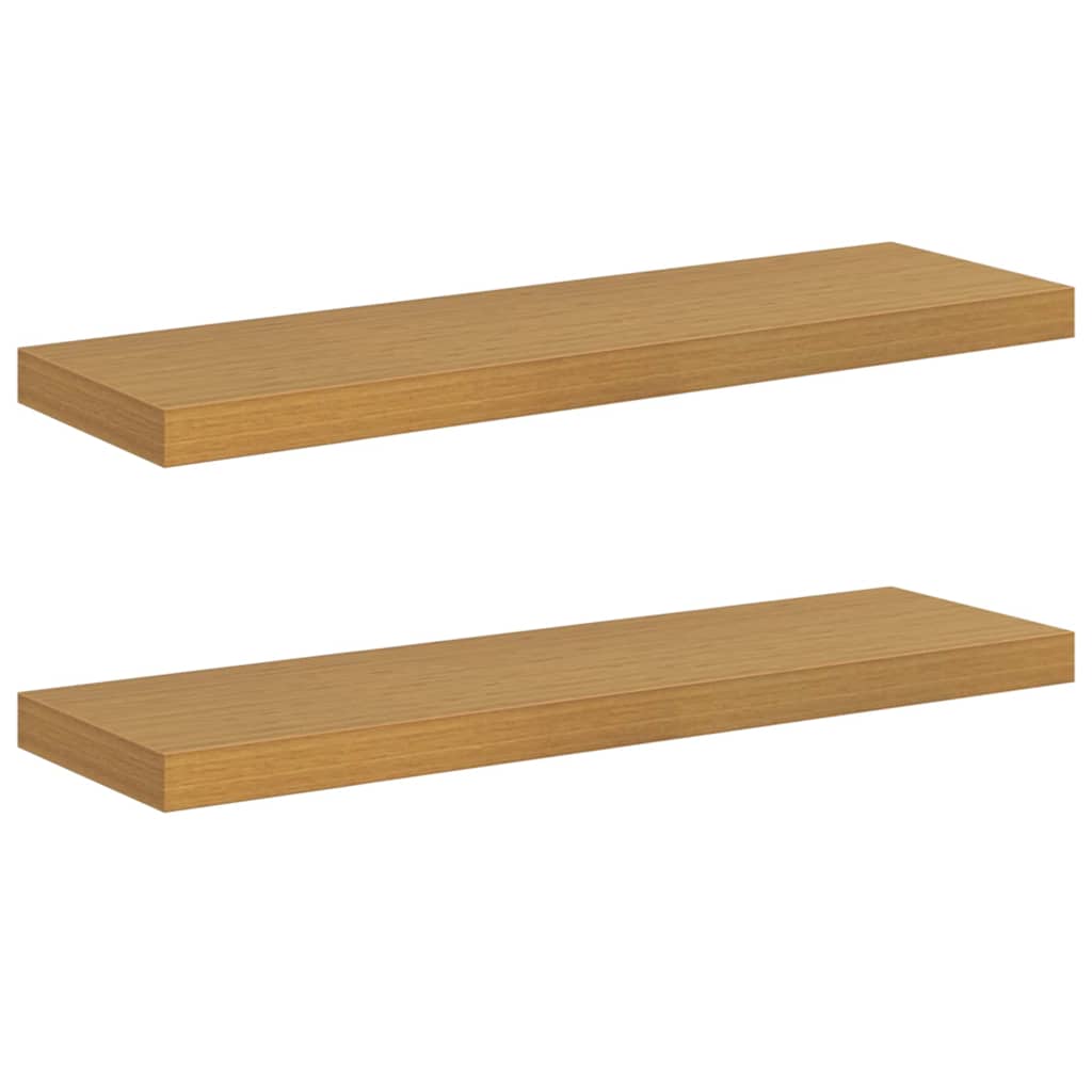 Wandregal 2 pcs Beige 90 x 23,5 x 4 cm Holzwerkstoff