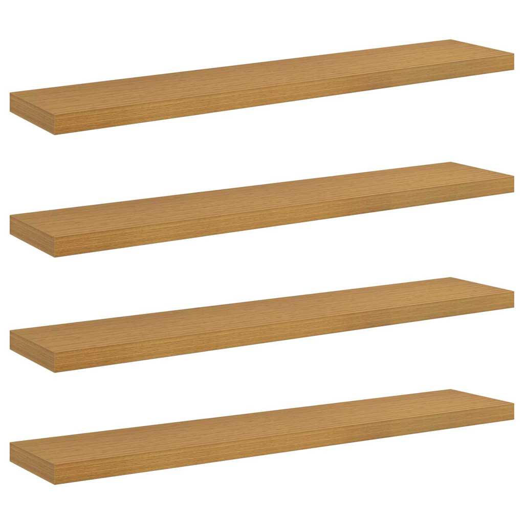 Wandregal 4 pcs Beige 120 x 23,5 x 4 cm Holzwerkstoff