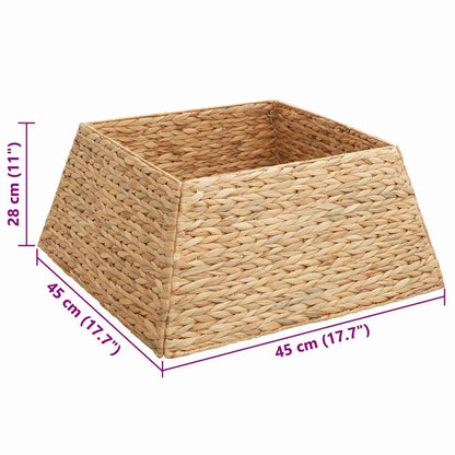 Weihnachtsbaumkragen Braun 60 x 60 x 28 cm Wasserhyazinthe