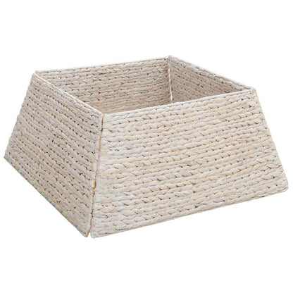 Weihnachtsbaumkragen Weiß 60 x 60 x 28 cm Wasserhyazinthe