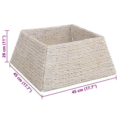 Weihnachtsbaumkragen Weiß 60 x 60 x 28 cm Wasserhyazinthe