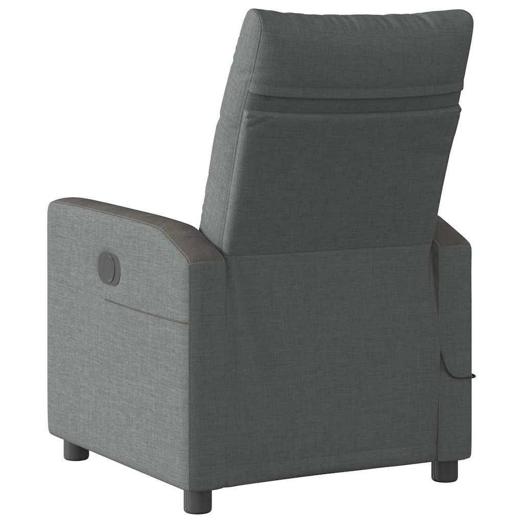 Massage Relaxsessel Dunkelgrau 69 x 86 x 100 cm Stoff