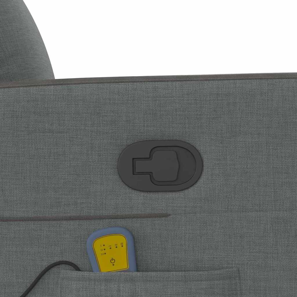 Massage Relaxsessel Dunkelgrau 69 x 86 x 100 cm Stoff