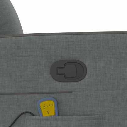 Massage Relaxsessel Dunkelgrau 69 x 86 x 100 cm Stoff