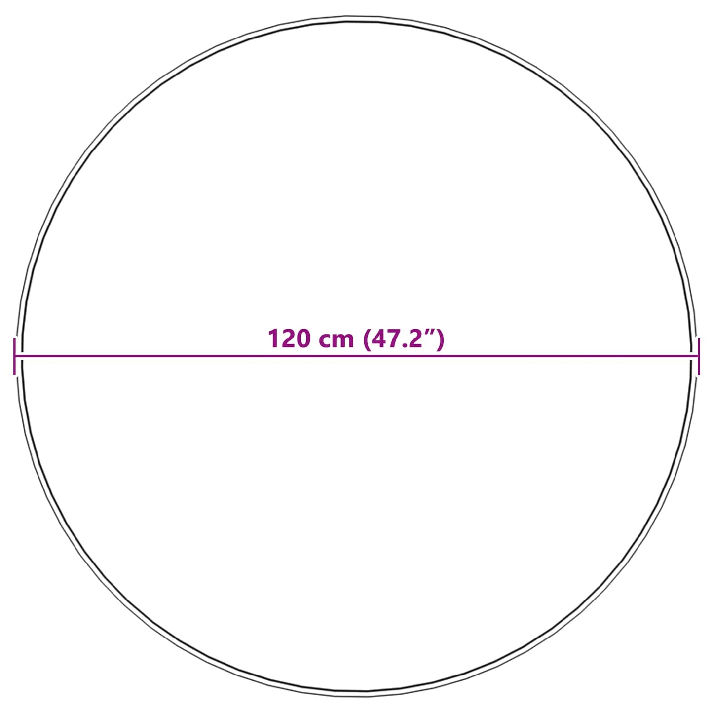 Kunstfell Hasen Teppich Olite Creme Ø 120 cm Polyester