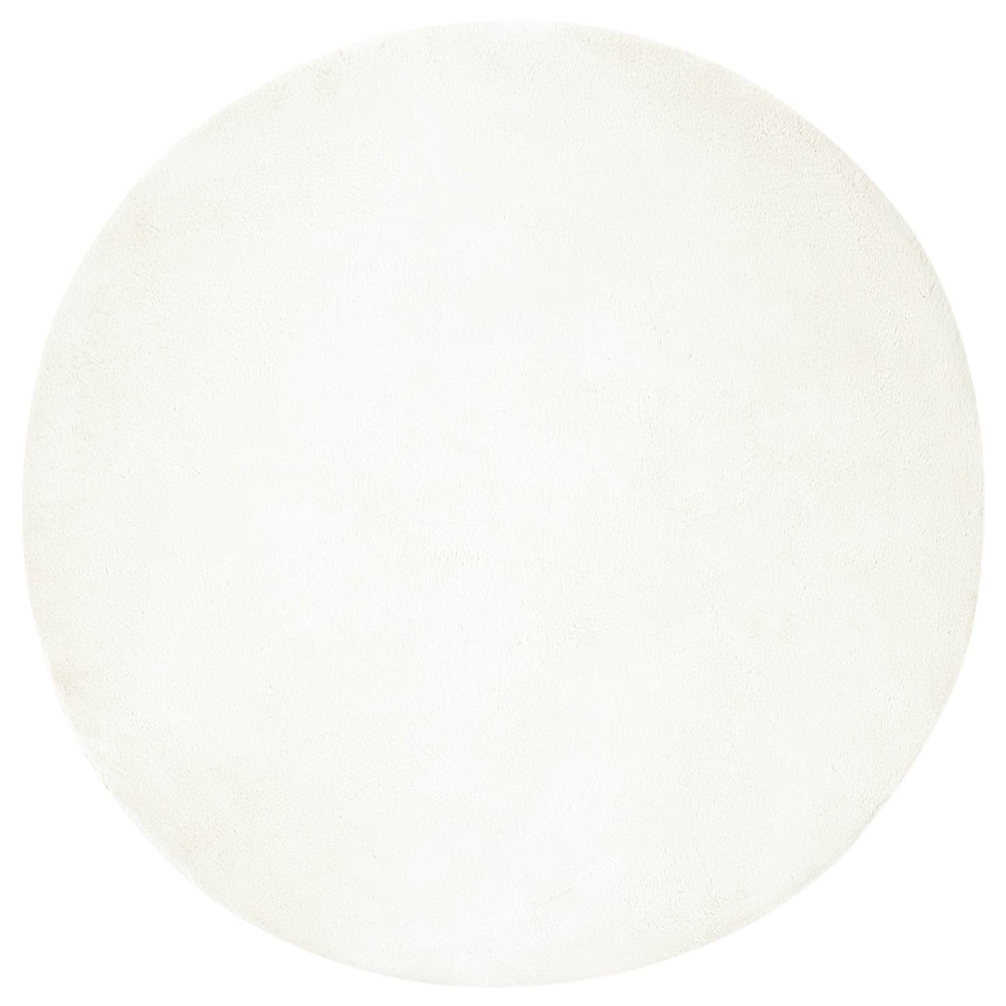 Kunstfell Hasen Teppich Olite Creme Ø 120 cm Polyester