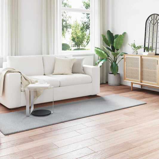 Kunstfell Hasen Teppich Olite Grau 80 x 250 cm Polyester