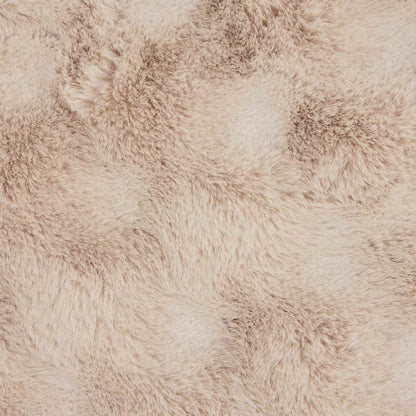 Kunstfell Kaninchenfell Decke Beige 240 x 270 cm Polyester
