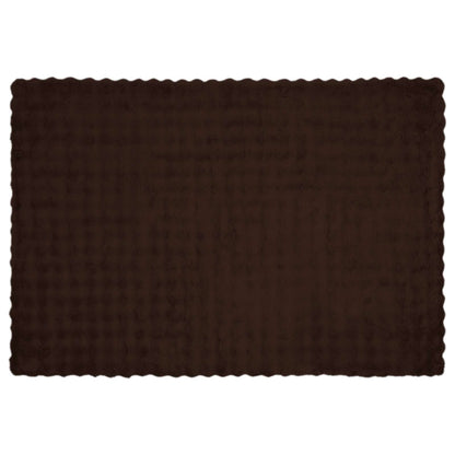 Kunstfell Kaninchenfell Decke Kamel 220 x 240 cm Polyester