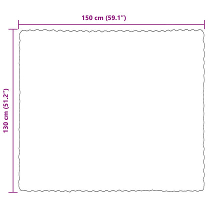 Kunstfell Kaninchenfell Decke Schwarz 130 x 150 cm Polyester