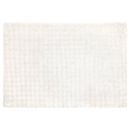 Kunstfell Kaninchenfell Decke 4 pcs Weiß 150 x 220 cm Polyester