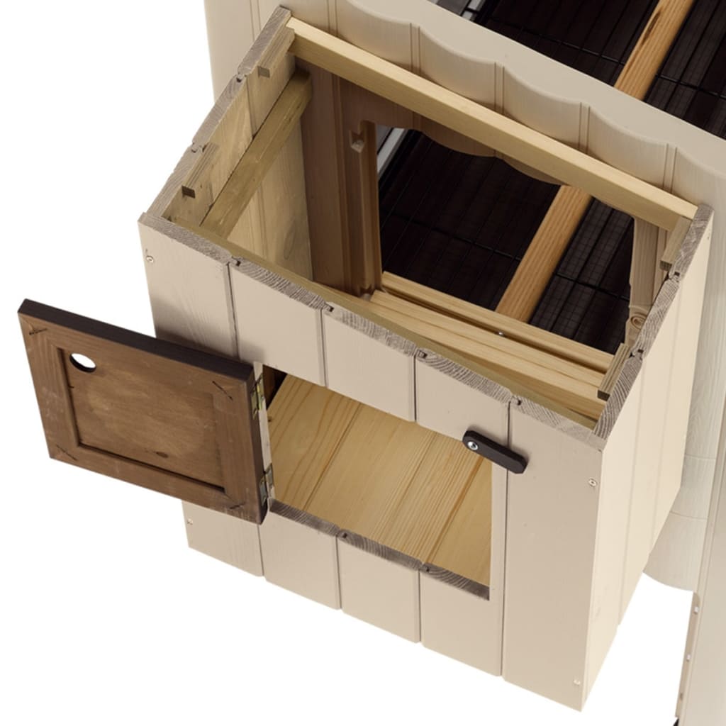 Ferplast Hühnerstall Happy Farm 120 Kunststoff Beige 57320000