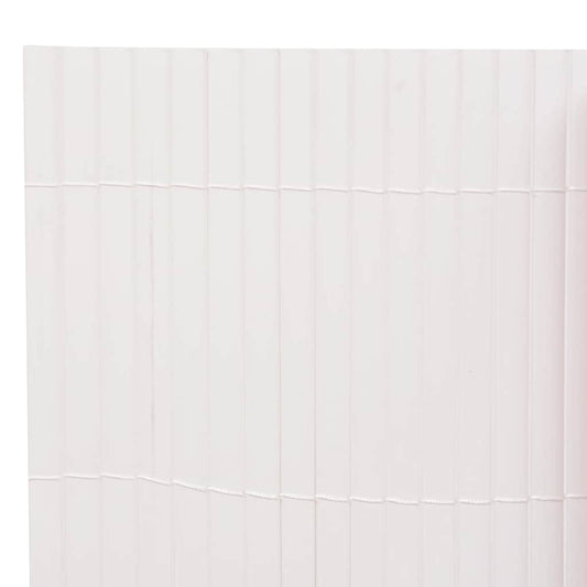 Gartenzaun Doppelseitig 90 x 300 cm Weiß