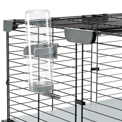Ferplast Kaninchenkäfig Multipla Double 107,5x72x96,5 cm Schwarz