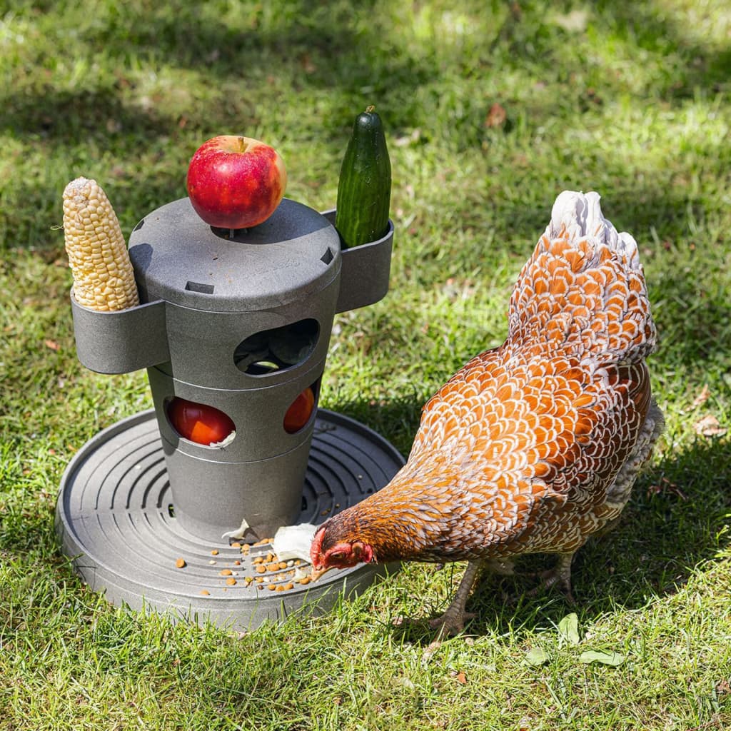 Beeztees Hühner Snack-Turm 30x30x32,5 cm Grau