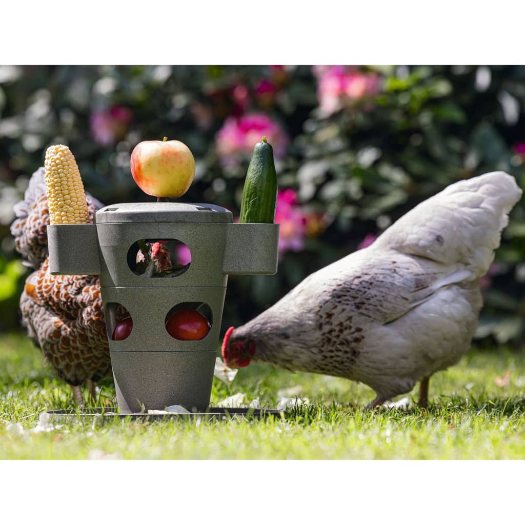 Beeztees Hühner Snack-Turm 30x30x32,5 cm Grau