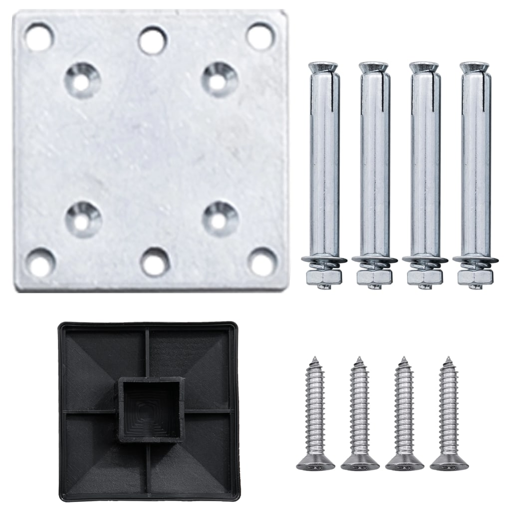 Zaunelement WPC 95x(105-180) cm Braun