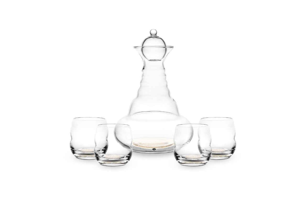 Karaffe Alladin Gold 1.3 Liter & 4 Gläser Mythos Gold