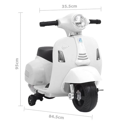 Elektro-Kindermotorrad Vespa GTS300 Weiß
