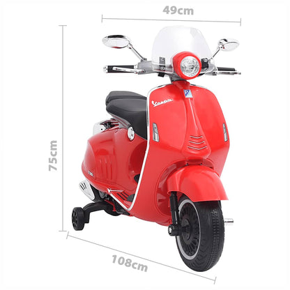 Elektro-Motorrad für Kinder Vespa GTS300 Rot