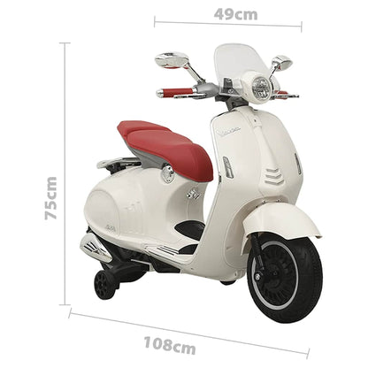 Elektro-Motorrad für Kinder Vespa GTS300 Weiß