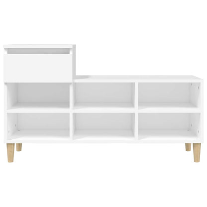 Schuhregal Weiß 102x36x60 cm Holzwerkstoff