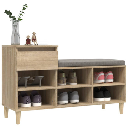 Schuhregal Sonoma-Eiche 102x36x60 cm Holzwerkstoff