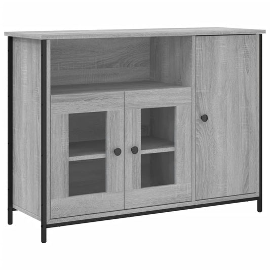 Sideboard Grau Sonoma 100x35x75 cm Holzwerkstoff