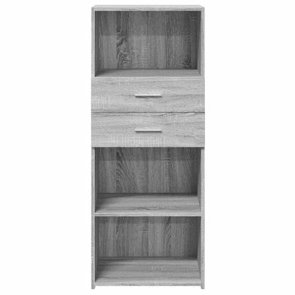 Highboard Grau Sonoma 50x42,5x124 cm Holzwerkstoff