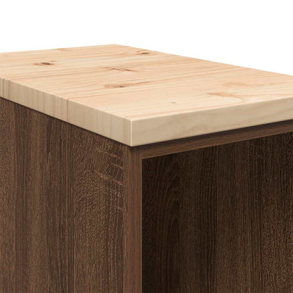 Garagen-Aufbewahrungsschrank 30x51x85 cm Massivholz Kiefer