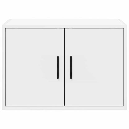 Garagen-Wandschränke 2 Stk. Weiß Holzwerkstoff