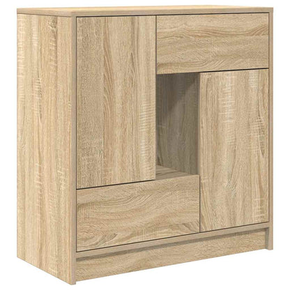 Sideboard mit Schubladen und Türen Sonoma-Eiche 70,5x34x74,5 cm