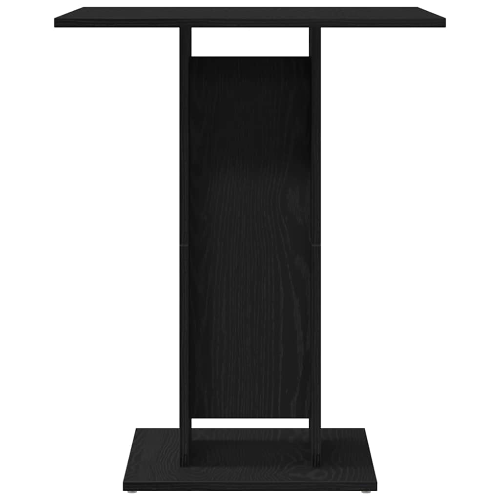 Bistrotisch Schwarze Eiche 60x60x75 cm Holzwerkstoff