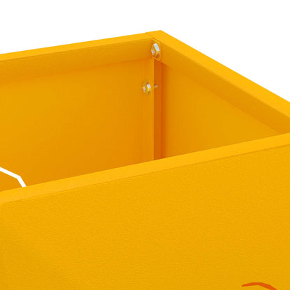 Sonnenschirmhalter Senfgelb 15,5 x 15,5 x 49 cm Stahl