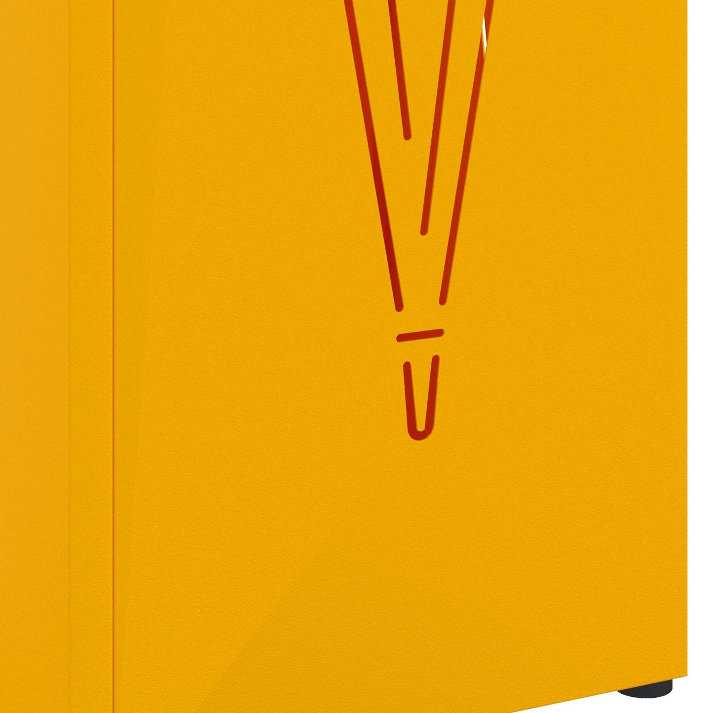 Sonnenschirmhalter Senfgelb 15,5 x 15,5 x 49 cm Stahl