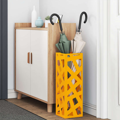 Sonnenschirmhalter Senfgelb 15,5 x 15,5 x 49 cm Stahl