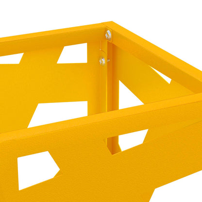 Sonnenschirmhalter Senfgelb 15,5 x 15,5 x 49 cm Stahl