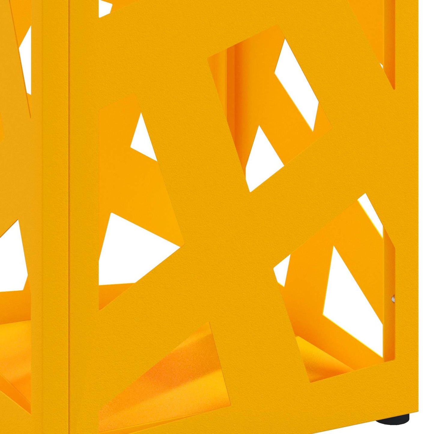 Sonnenschirmhalter Senfgelb 15,5 x 15,5 x 49 cm Stahl