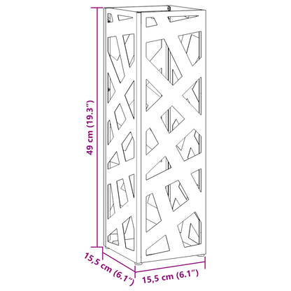 Sonnenschirmhalter Senfgelb 15,5 x 15,5 x 49 cm Stahl