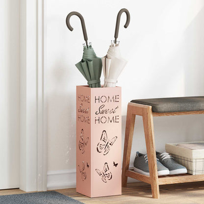 Sonnenschirmhalter Rosa 15,5 x 15,5 x 49 cm Stahl