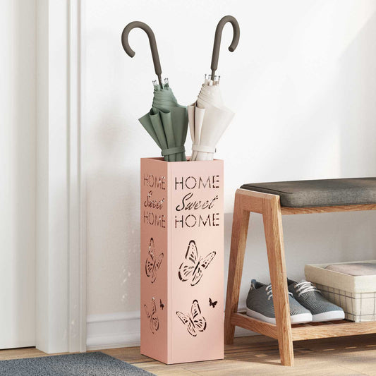 Sonnenschirmhalter Rosa 15,5 x 15,5 x 49 cm Stahl