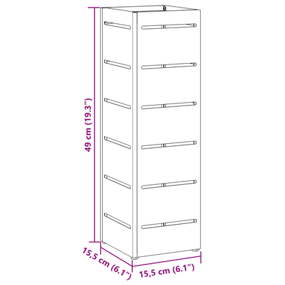 Sonnenschirmhalter Anthrazit 15,5 x 15,5 x 49 cm Stahl