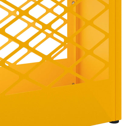 Sonnenschirmhalter mit Speicher Senfgelb 28 x 12 x 41 cm Stahl