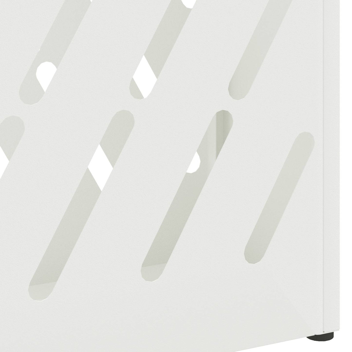 Sonnenschirmhalter mit Speicher Weiß 28 x 12 x 41 cm Stahl