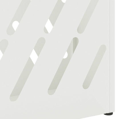 Sonnenschirmhalter mit Speicher Weiß 28 x 12 x 41 cm Stahl