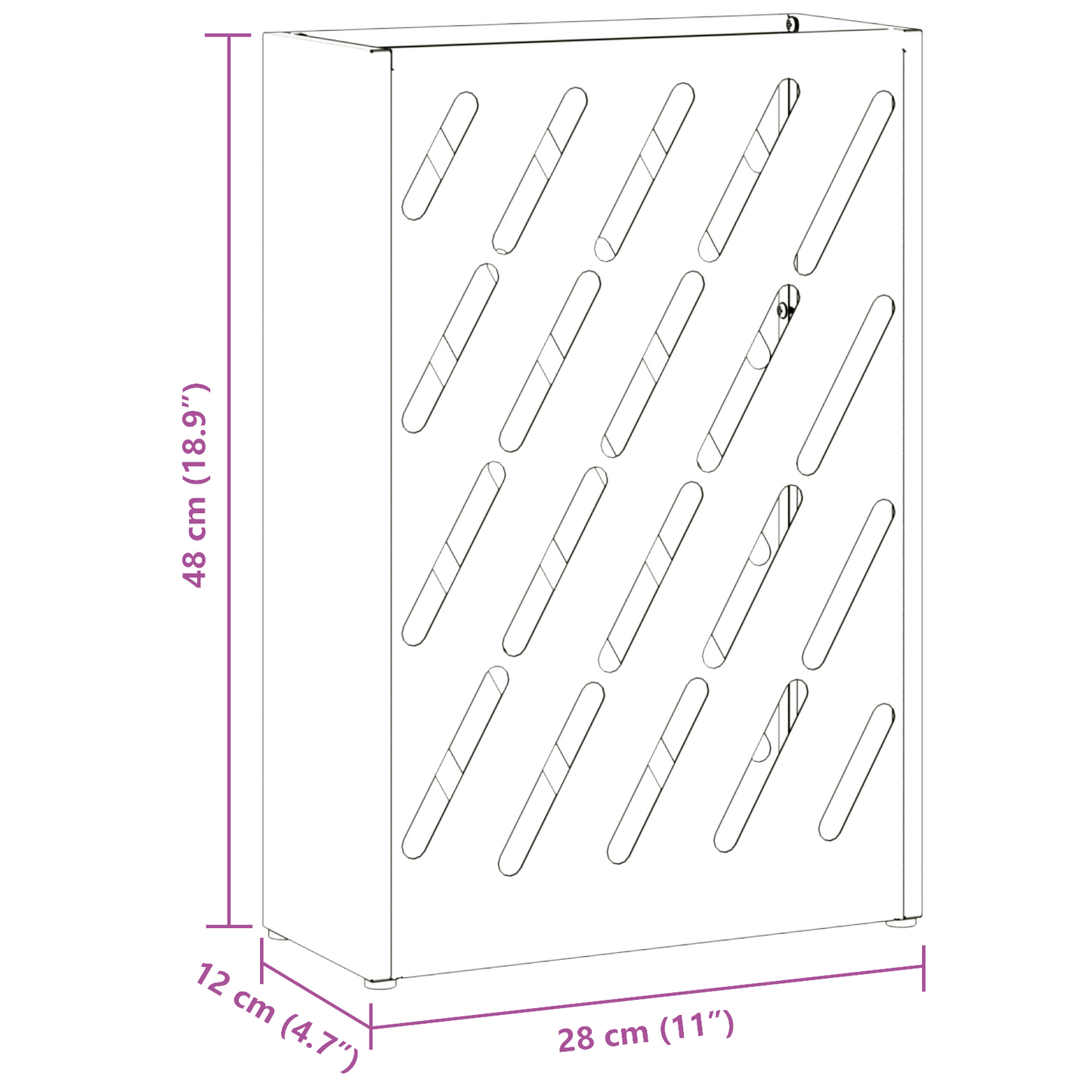 Sonnenschirmhalter mit Speicher Weiß 28 x 12 x 41 cm Stahl