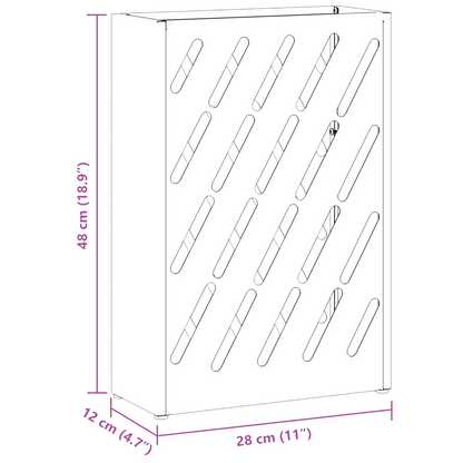 Sonnenschirmhalter mit Speicher Weiß 28 x 12 x 41 cm Stahl