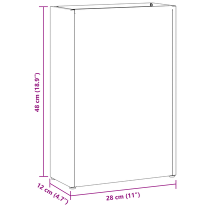 Sonnenschirmhalter mit Speicher Senfgelb 28 x 12 x 41 cm Stahl